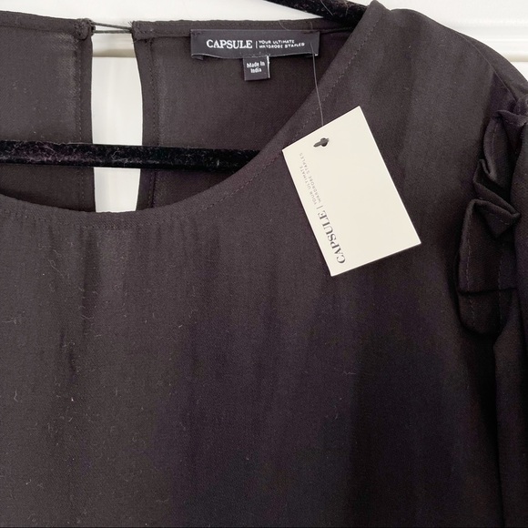 Capsule by Simply Be Puff Sleeve Shift Dress - Picture 4 of 9